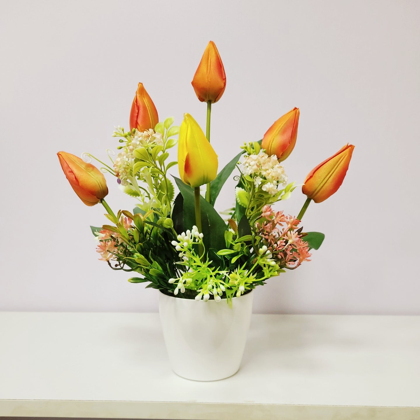 Artificial Tulips Mid Flower Arrangements