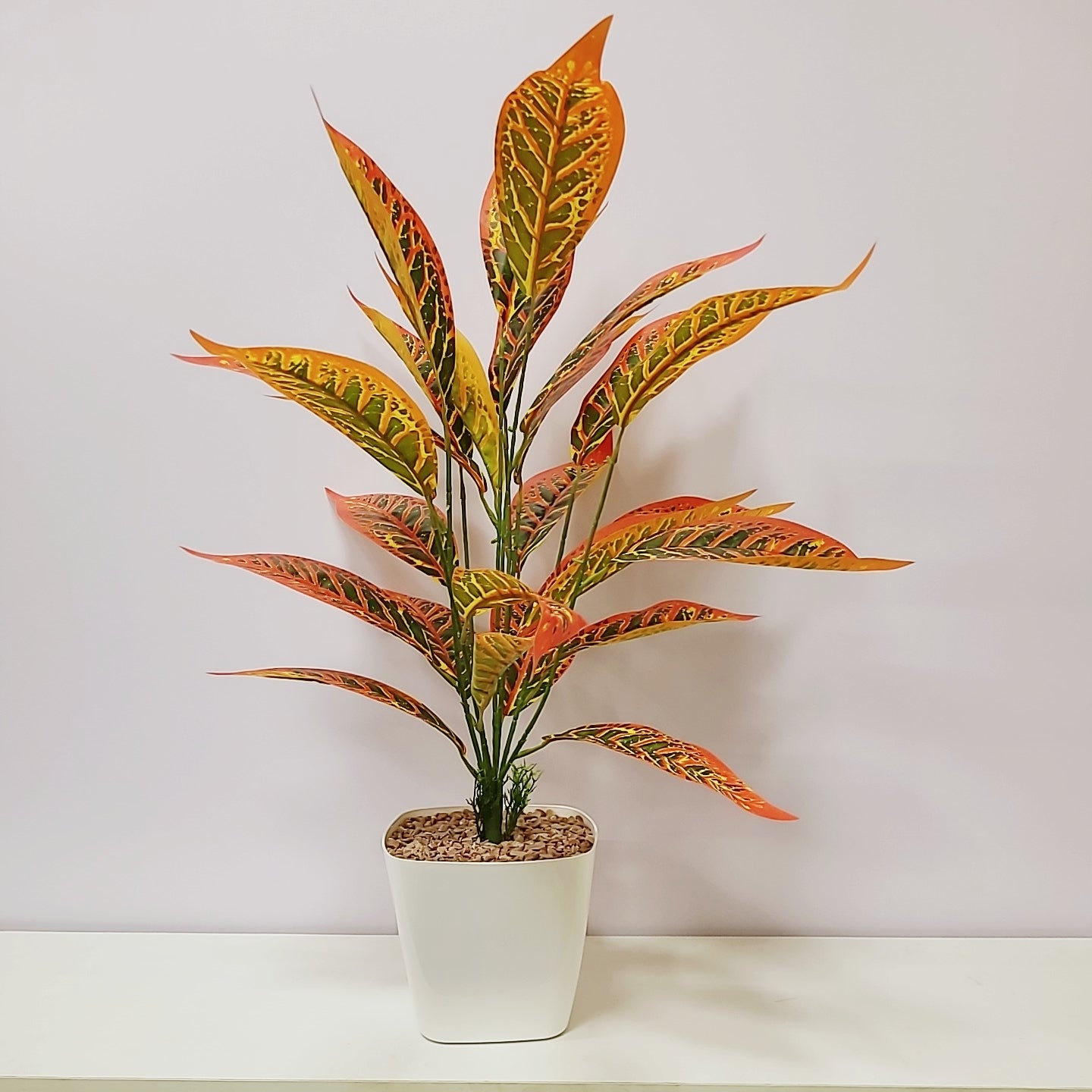 Artificial Color Croton Plant1x7 Br